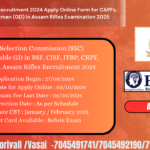 SSC GD Constable Recruitment 2024